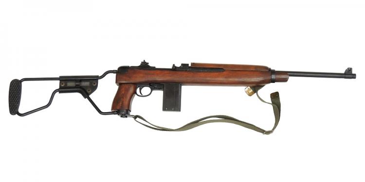 ●M1A1カービン銃　パラトルーパーモデル<ベルト付>【USA 1941年 90cm】