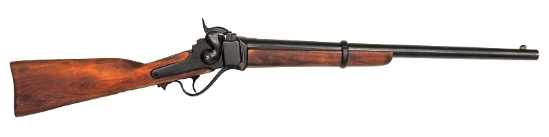【在庫処分】　●シャープスカービン銃<ブラック>【USA 1859年 101cm】　特別セール クレジット決済利用不可