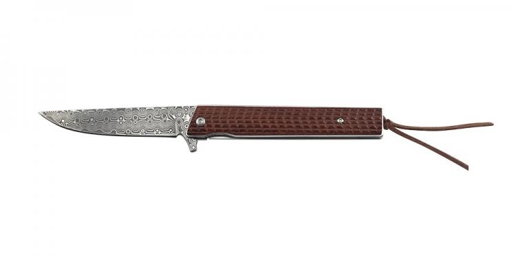マスターカット MASTERCUTLERY　ER-2009DM エルクスリムダマスカスフォルダー　ウッド【C】